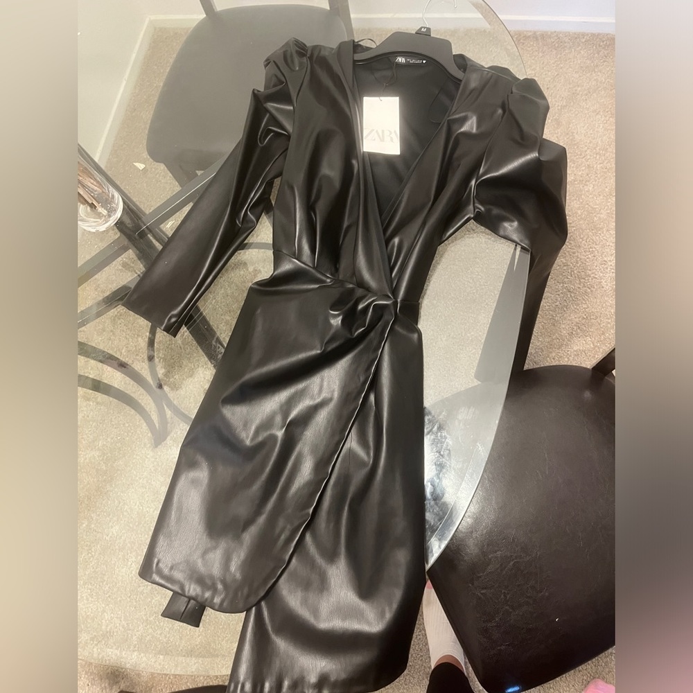 Zara leather dress